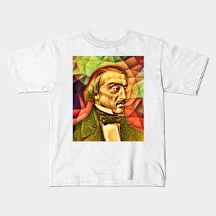 Vissarion Belinsky Snow Portrait | Vissarion Belinsky Artwork 15 Kids T-Shirt